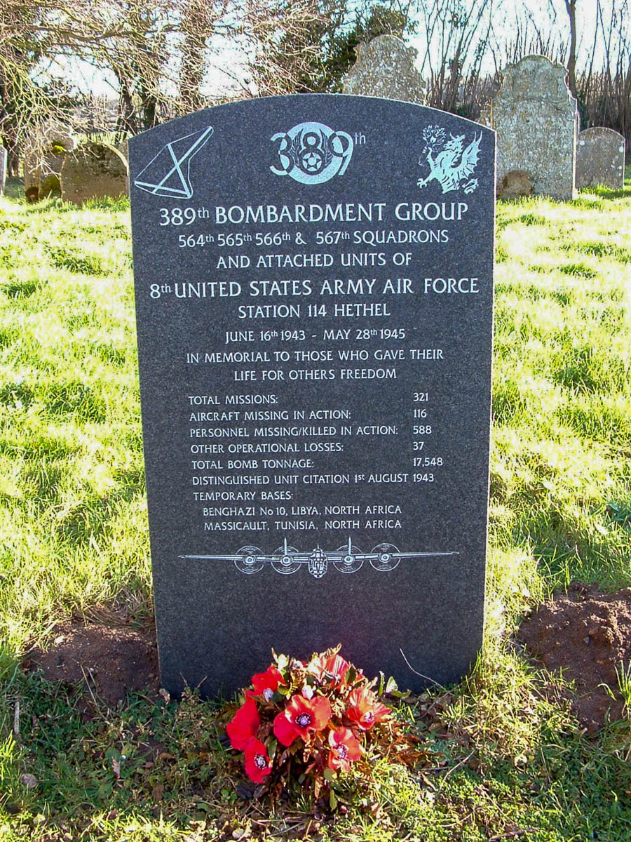  389th Bomb Group memorial stone 