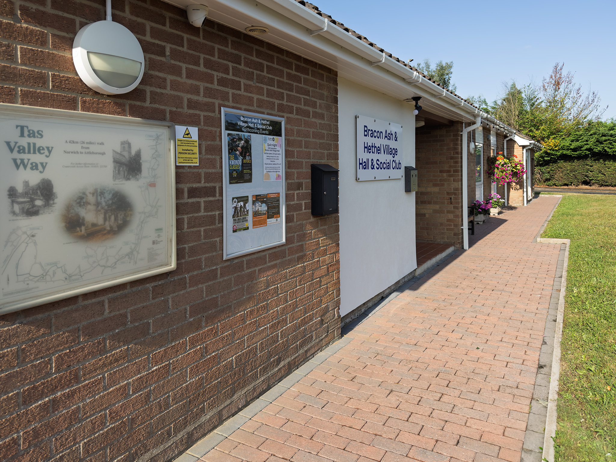  Bracon Ash Village Hall seen from The War Memorial 